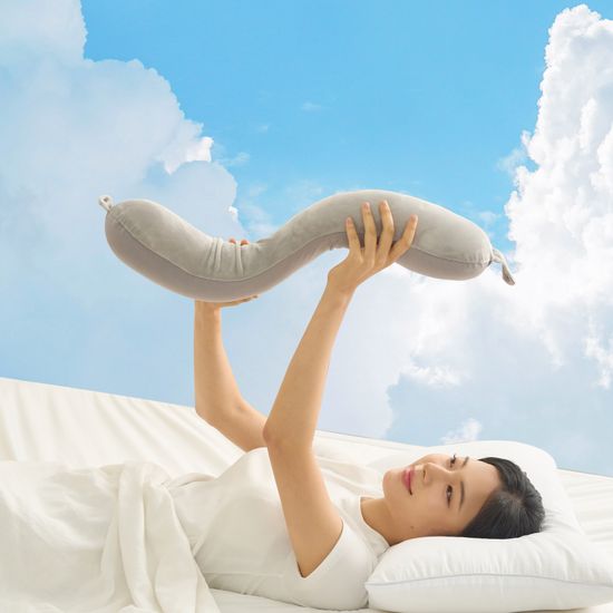 지티스 양면 접히는 기내용 다용도 목베개