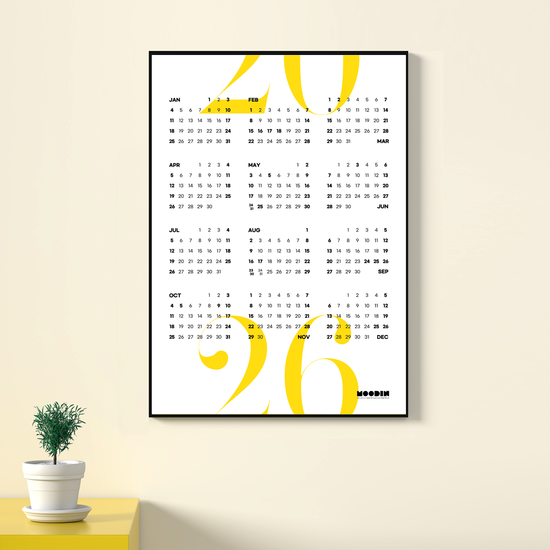 2026 무딘 대형 포스터 캘린더 B2 세트(2장)