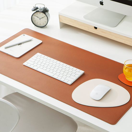 [무료각인]오브리즈 프리미엄 가죽 데스크매트