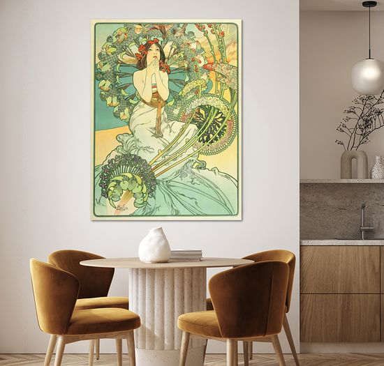 알폰스무하 명화 액자 전시회 그림 거실 인테리어