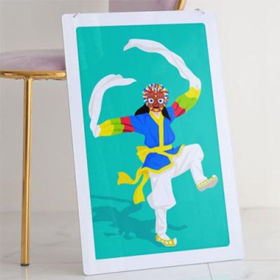 nv805-행잉액자_선이아름다운한국무용(사각세로대형)