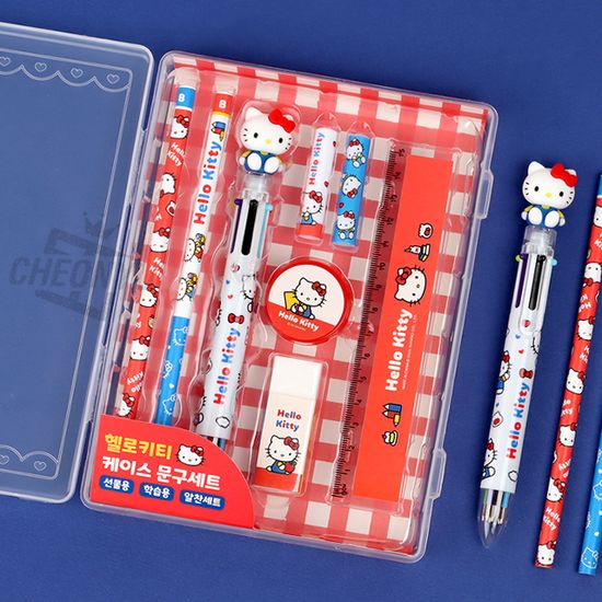 [산리오] 헬로키티 케이스 문구세트