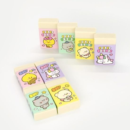 핑크풋 쪼꼬미친구들소프트지우개