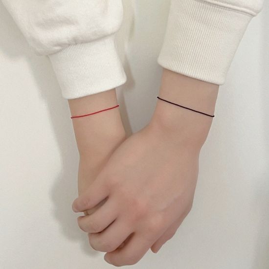 [커플추천] 미니멀 라인 소원 팔찌 9컬러 중 택2