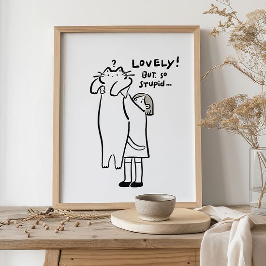 Lovely but so stupid, 윤성(블랭크캣) 작가 그림