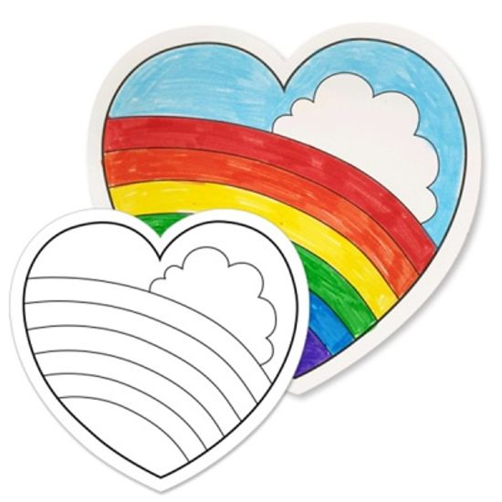 [아티바바] 하트 색칠보드/색칠 공부 칼라링북