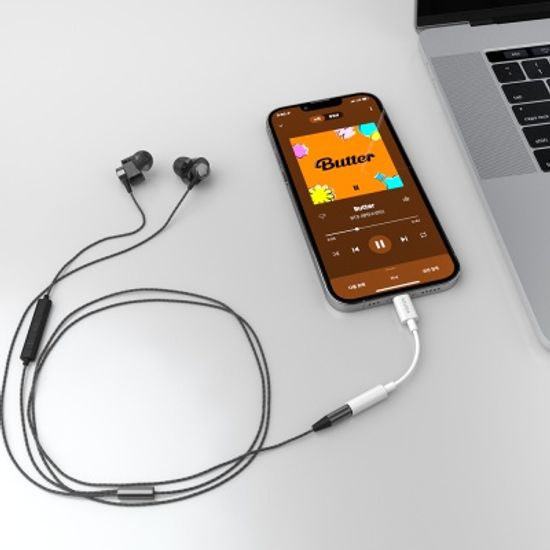 리버 N 아이폰 아이패드 8핀 to AUX 3.5mm 이어폰젠더