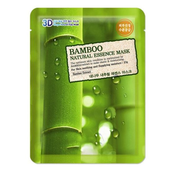 모든순간 3D타입 얼굴굴곡밀착 마스크팩 100매 대나무