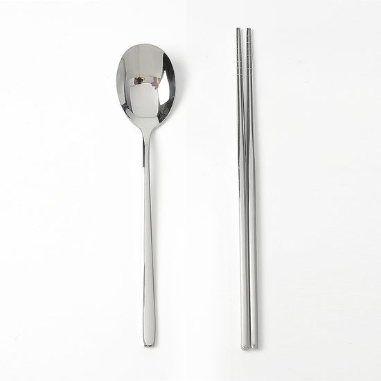 키친포어 스텐 휴대용 수저세트 수저통