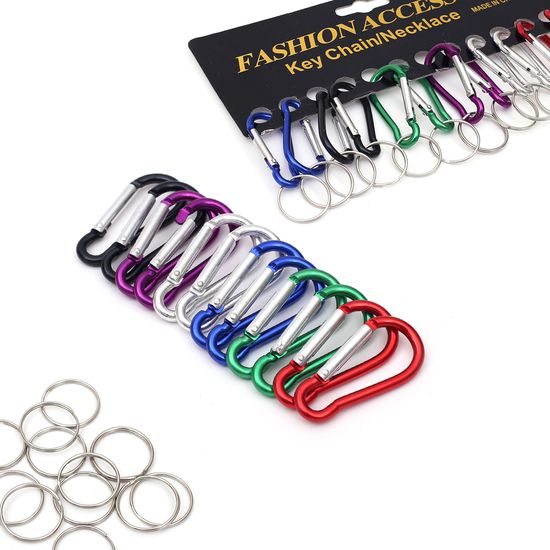 [엣모어]조롱박형 카라비너 12p세트(4.7cm)