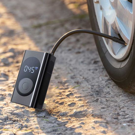 휴대용 전동 에어펌프 공기압측정 / 타이어 공기주입