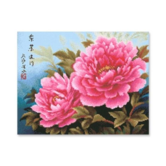 예쁜 DIY 보석십자수 정물 모란도 40X50(WC9CCFC)