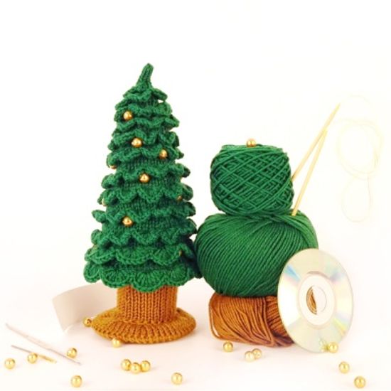 [멜로우] 니팅 키트 : 크리스마스 트리 (골드)
