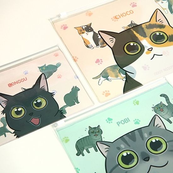 뽀짜툰 투명파우치