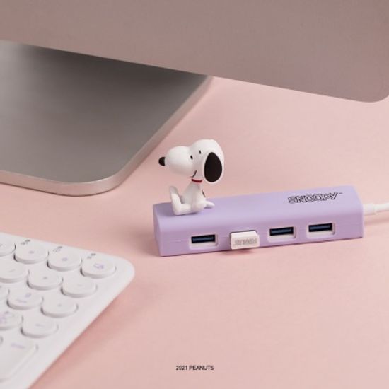 스누피 캐릭터 4PORT USB 3.0 허브