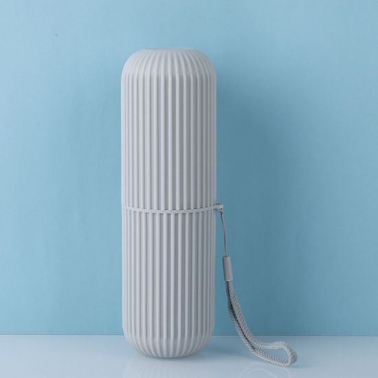 스트라이프 휴대용 칫솔케이스(그레이)(W62134F)