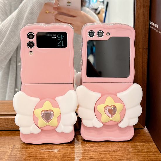 갤럭시 z플립 3 4 5 코끼리 마법소녀 거치대 케이스