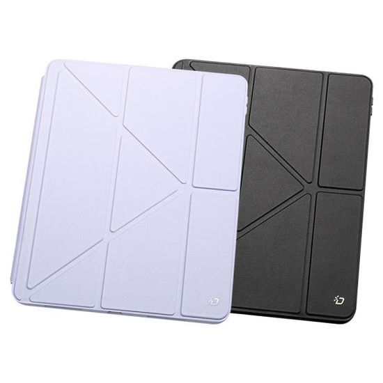 아이패드에어5 투명 아크릴 커버 가죽 케이스 t105