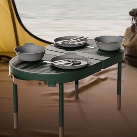 [미타] 휴대용 캠핑 접이식 피크닉 테이블 2인용