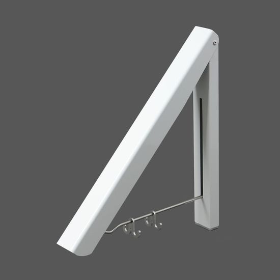 공간활용 접이식 벽걸이 행거 폴딩 벽옷걸이 화이트