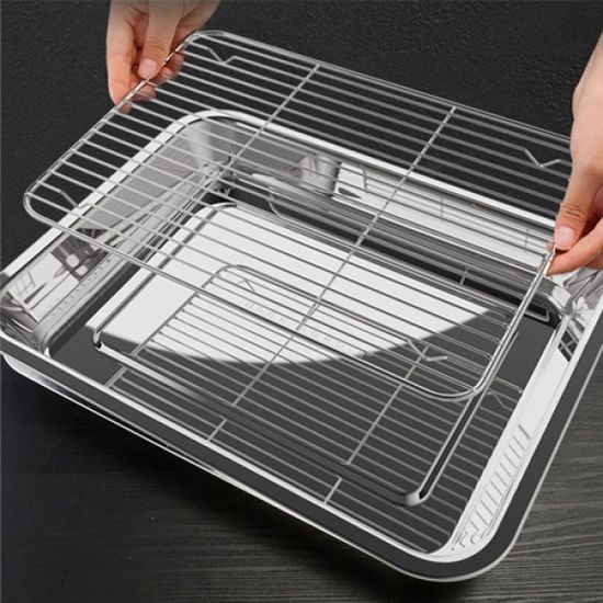 에이지케이 노르딕 핸디 스테인레스 트레이 세트