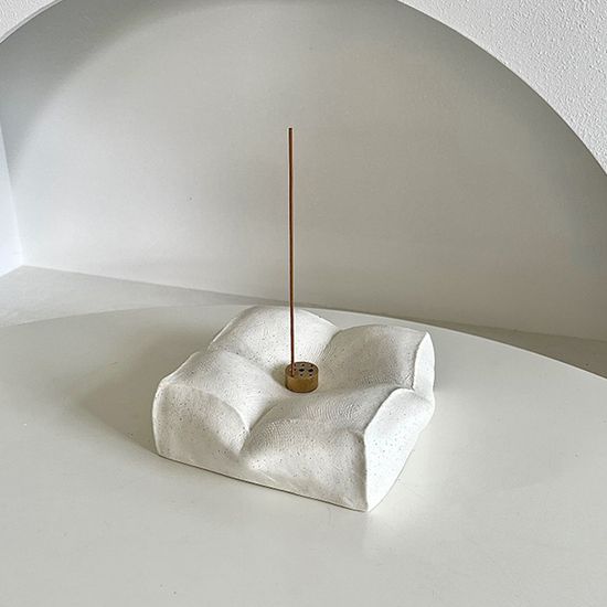 두부 쿠션 테이블 인테리어 세라믹 인센스 홀더