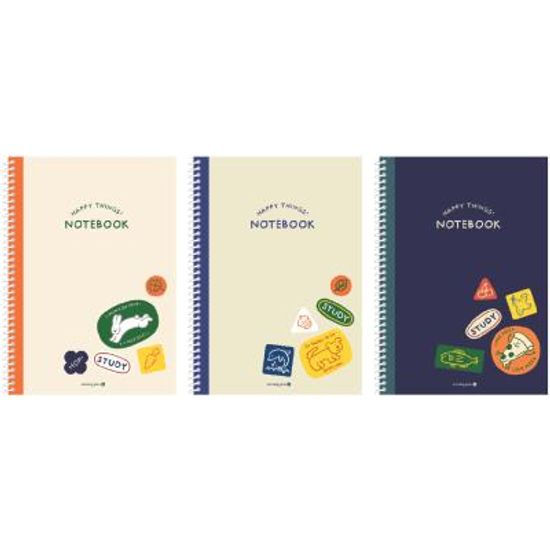 중등 고등 스프링 노트 무제 H키치라벨 줄공책