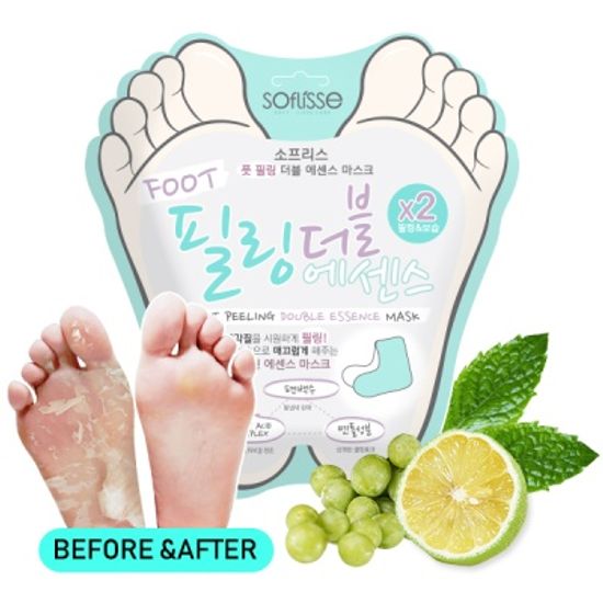 소프리스 풋 필링 더블 에센스 10매 / 발각질제거 