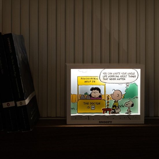 피너츠 스누피 액자 LED 무드등 블루투스 스피커