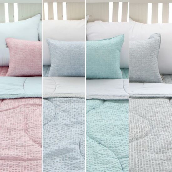 국산 모던 시어샤카 여름 침구세트 이불+패드+베개커