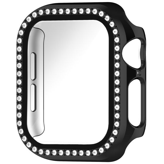 오늘도착|애플워치 강화유리형 큐빅 하드 케이스 액정