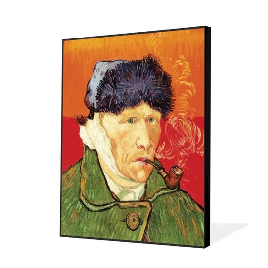 고흐 - 파이프를 물고 귀에 붕대를 한 자화상