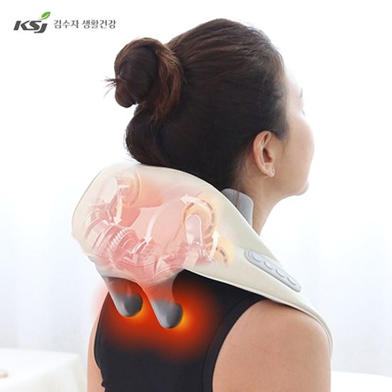 김수자 무선 목어깨 승모근 마사지기 KCM-8244