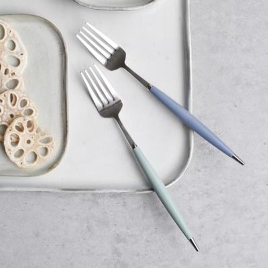 (파스텔실버) 샐러드 포크 - 4color