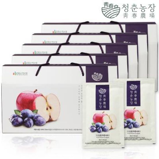 청춘농장 푸룬사과즙 5박스 총 150포