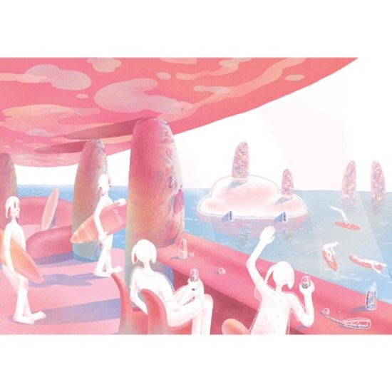 서핑을 즐기는 미미행성의 신들 / 일러스트 액자