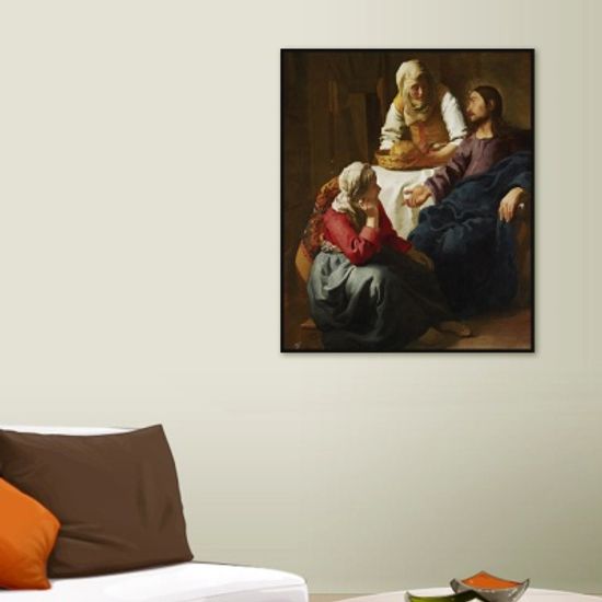 베르메르 - 마리아와 마르타의 집에 있는 그리스도