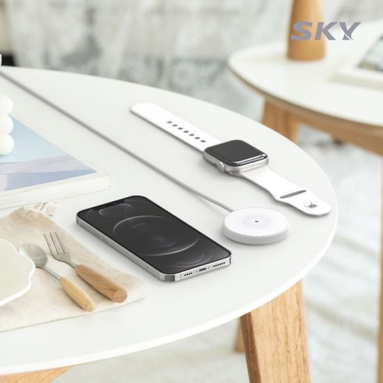 스카이 필 아이폰 애플워치 2in1 맥세이프 무선충전기