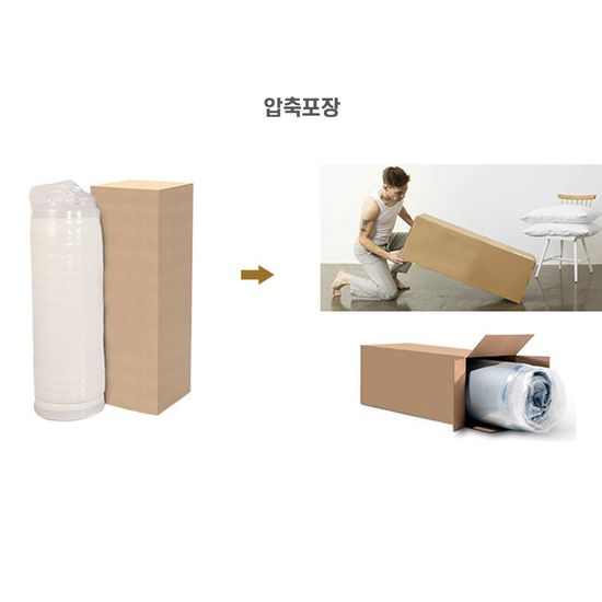 압축식 매트리스10-180cm(두께:20cm)