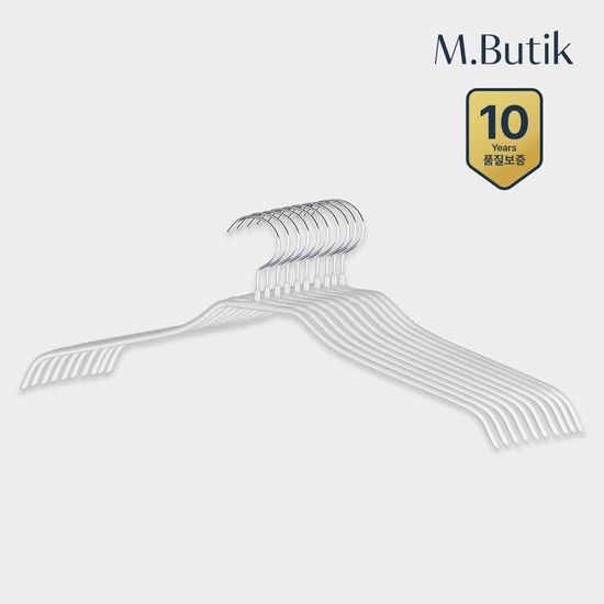 엠부띠끄 남성용 자켓 논슬립 옷걸이 M_45F 10개입