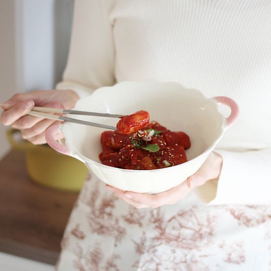 쁘띠 프릴 스프볼 샐러드볼 파스타볼 홈카페 선물