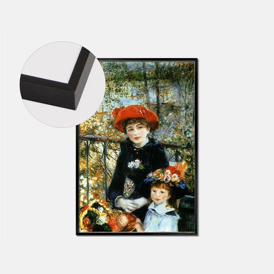 500피스퍼즐 르느와르 두 소녀 알루미늄 액자세트