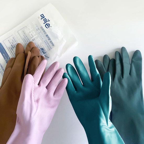 마미손 컬러풀 고무장갑 파스텔 주방 업소 설거지