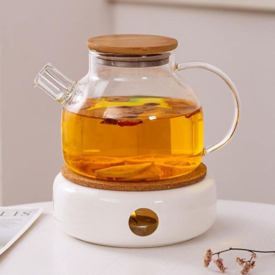 찻집 홈카페 주전자 워머 찻잔 4p 트레이 올인원 세트