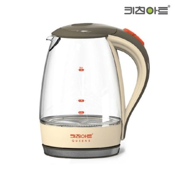 유리전기포트 주전자 1.8L 무선포트 차 보리차