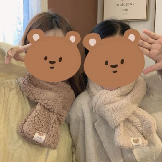 베어패치 양털 뽀글이 머플러 1341
