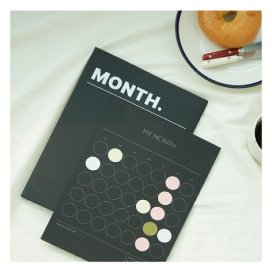 웍스 스티커로 기록하는 1년 먼슬리 플래너 MSM-5025