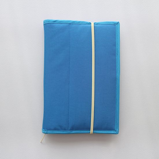폴리샤샤 방수 누빔 밴딩 북커버 다이어리커버- 블루