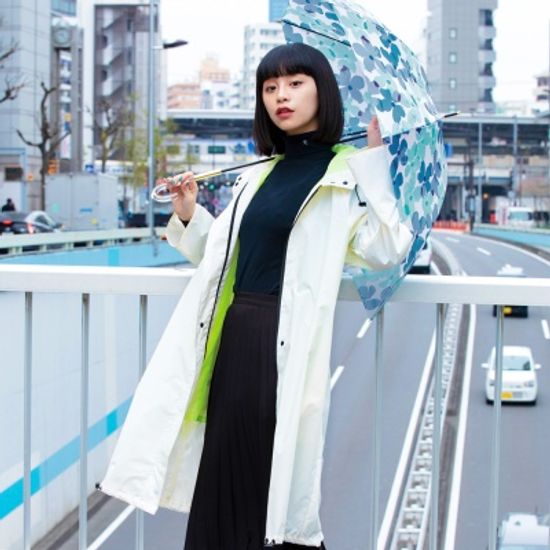 wpc 컬러매쉬 우비 골프 캠핑 우의 레인코트 R-1114