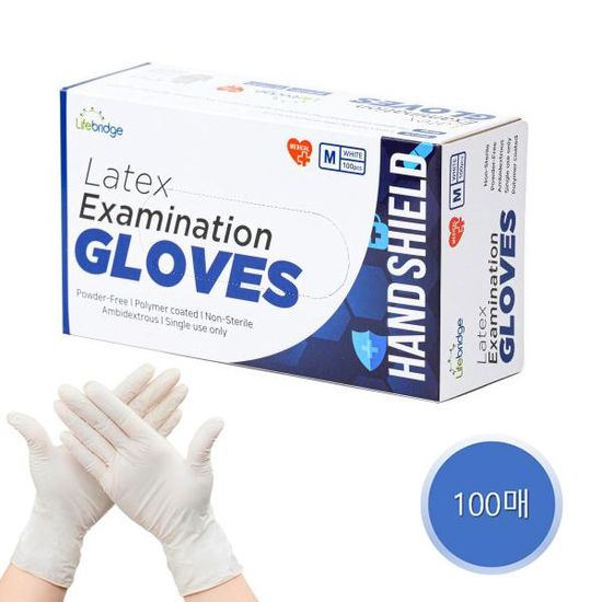 라이프브릿지 라텍스 장갑 100매 택1